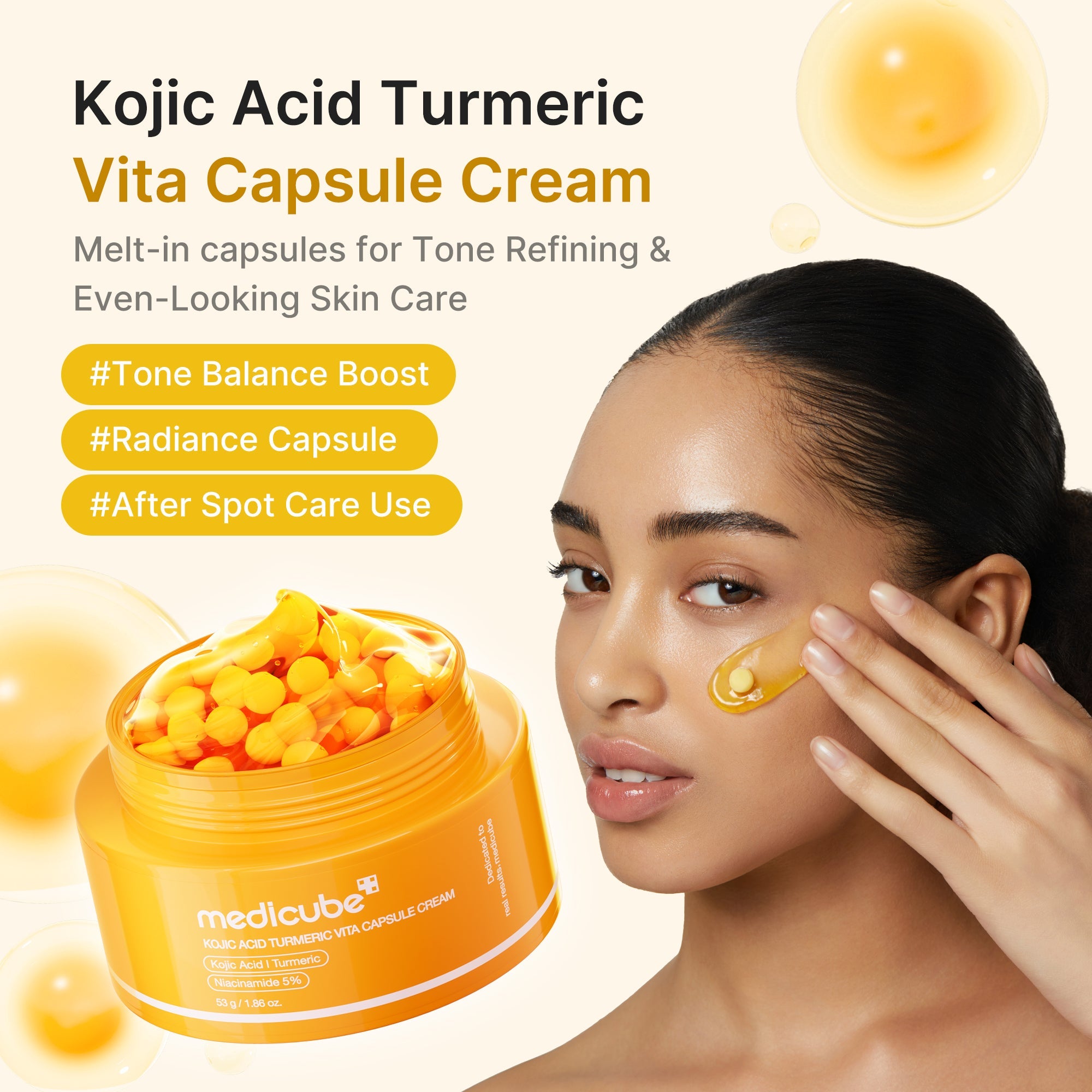Kojic Acid Turmeric Vita Capsule Cream X9