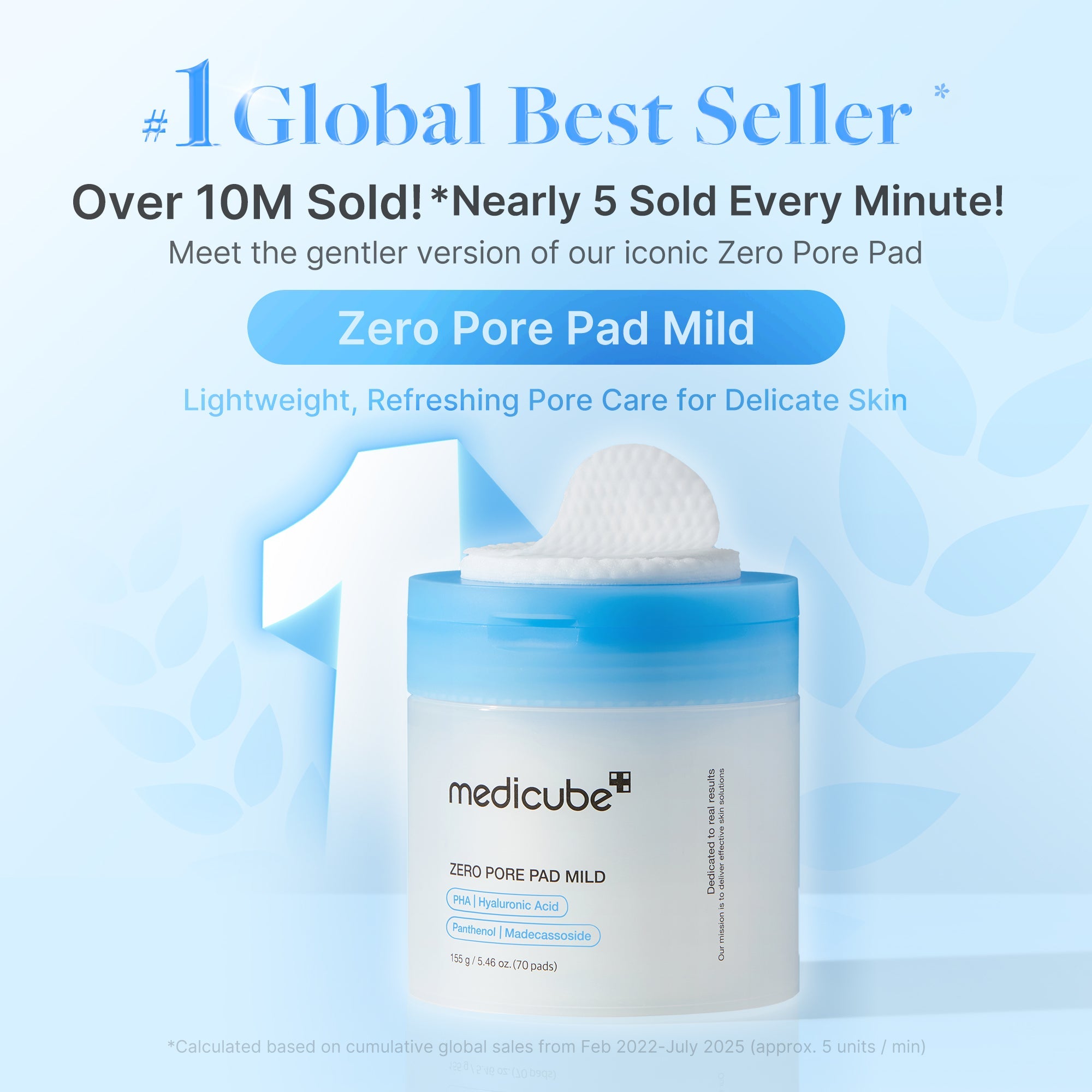 Zero Pore Madecassoside Pads (Mild) B3