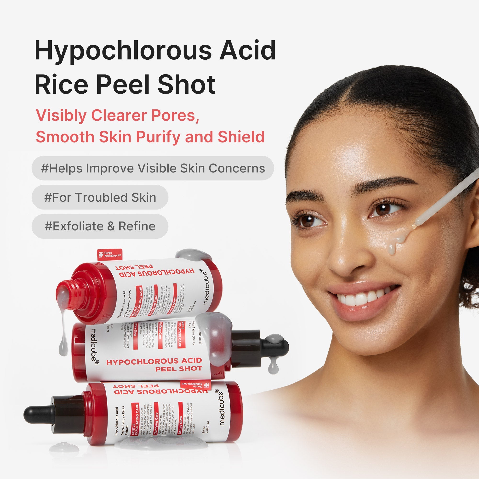 Hypochlorous Acid Rice Peel Shot F0