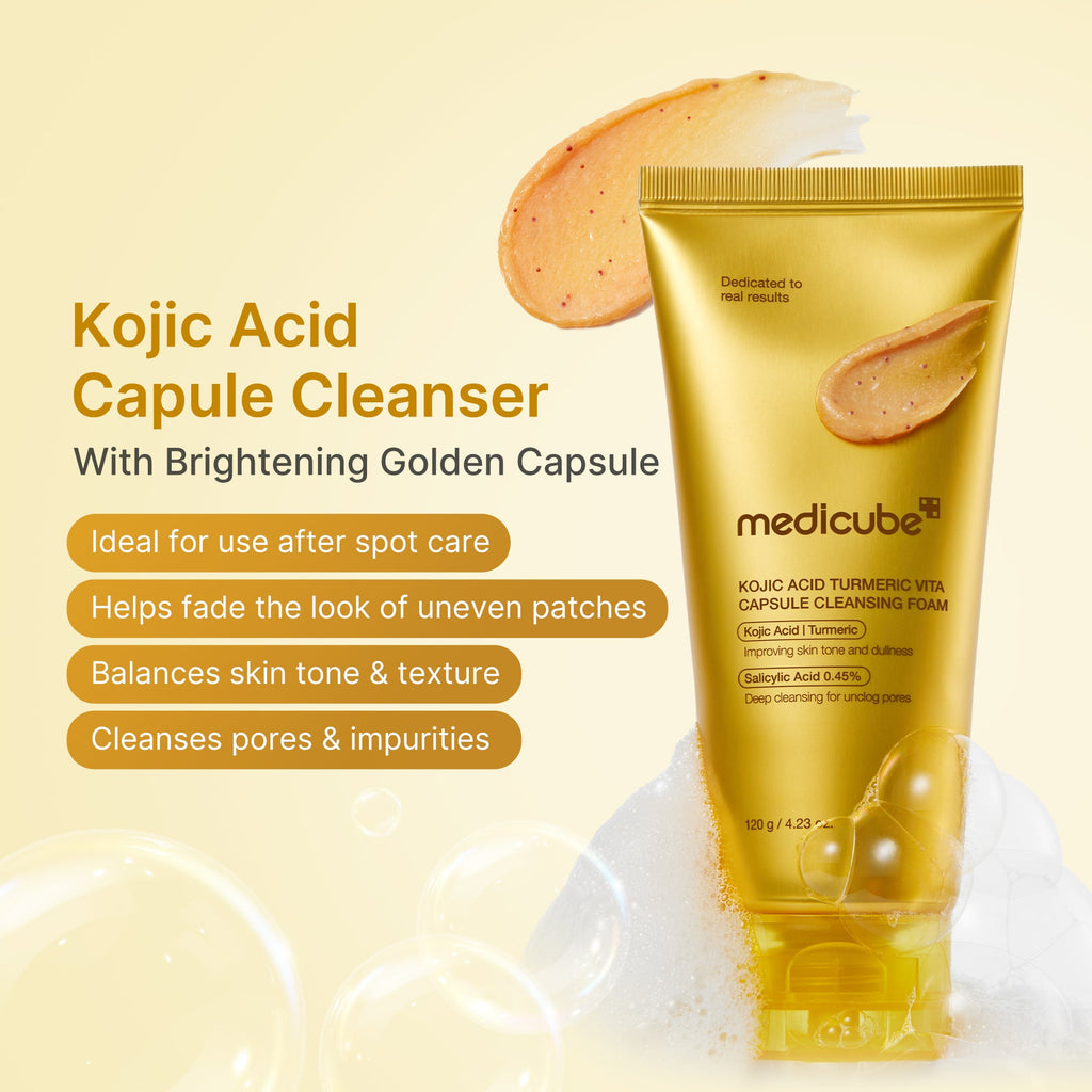 Kojic Acid Turmeric Vita Capsule Foam Cleanser X5