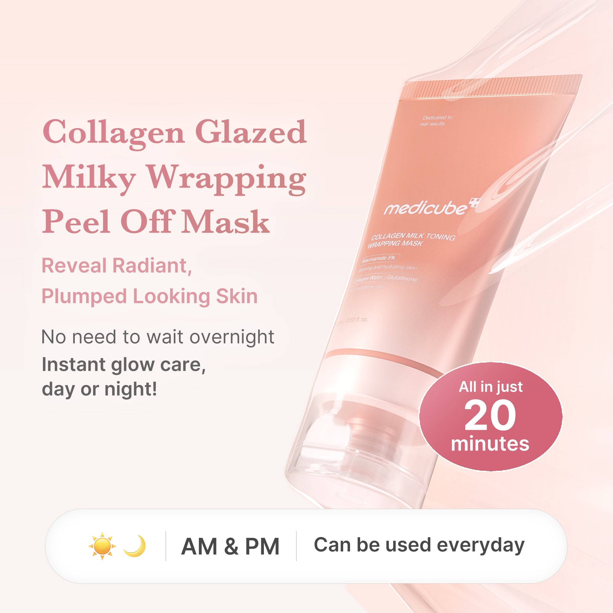 Collagen Milky Glow Daytime Wrapping Mask Z0