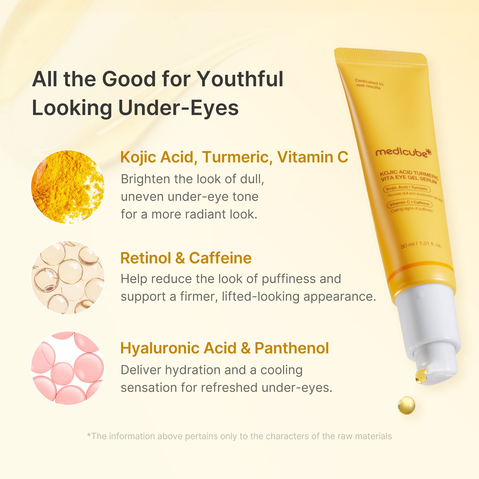 Kojic Acid Tumeric Eye Gel Serum X3