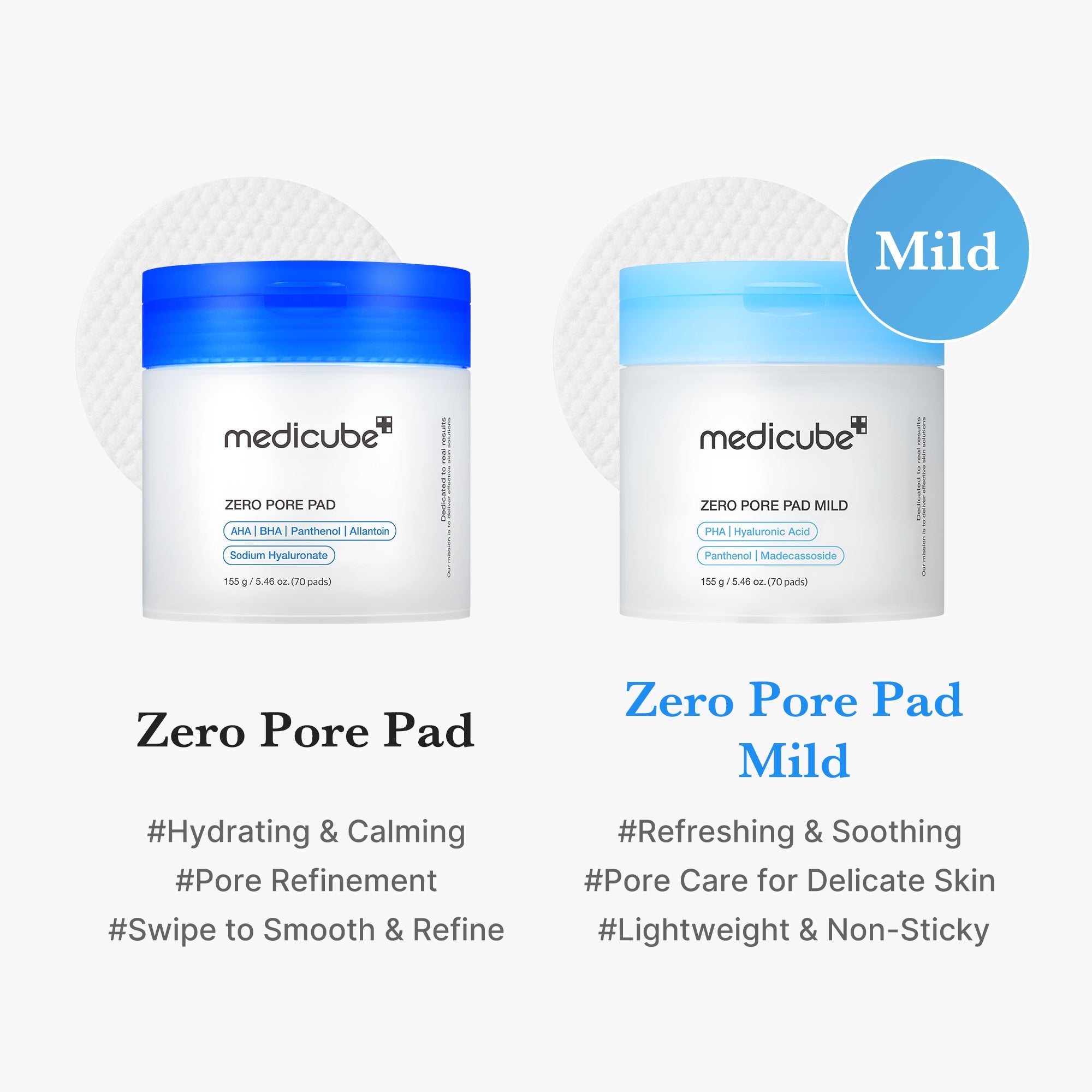 Zero Pore Madecassoside Pads (Mild) B3