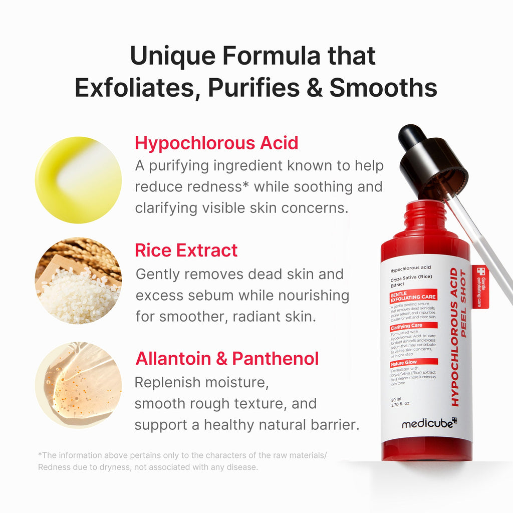 Hypochlorous Acid Rice Peel Shot F0