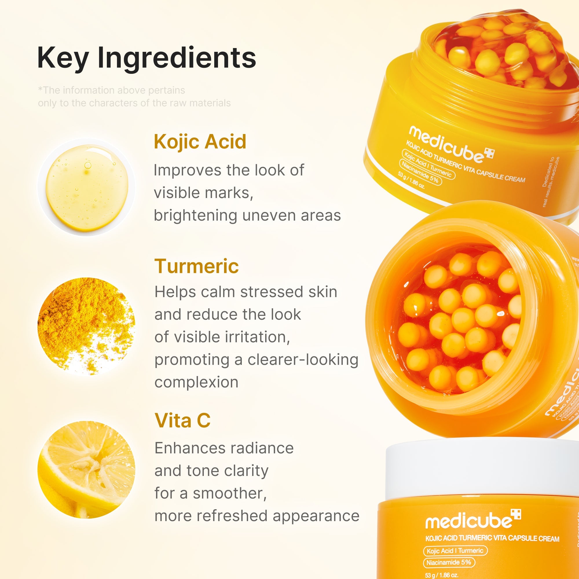 Kojic Acid Turmeric Vita Capsule Cream X9