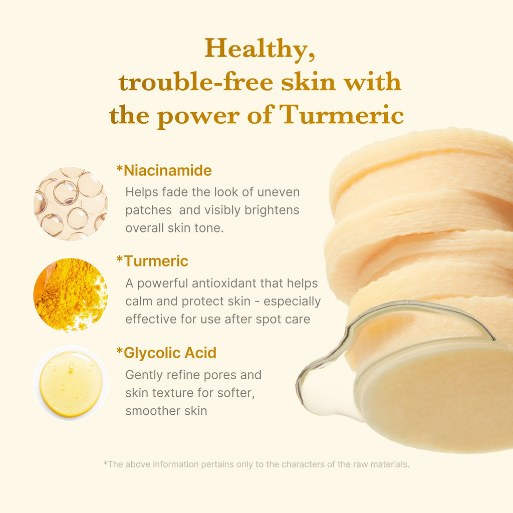 Kojic Acid Tumeric Toner Pad T7