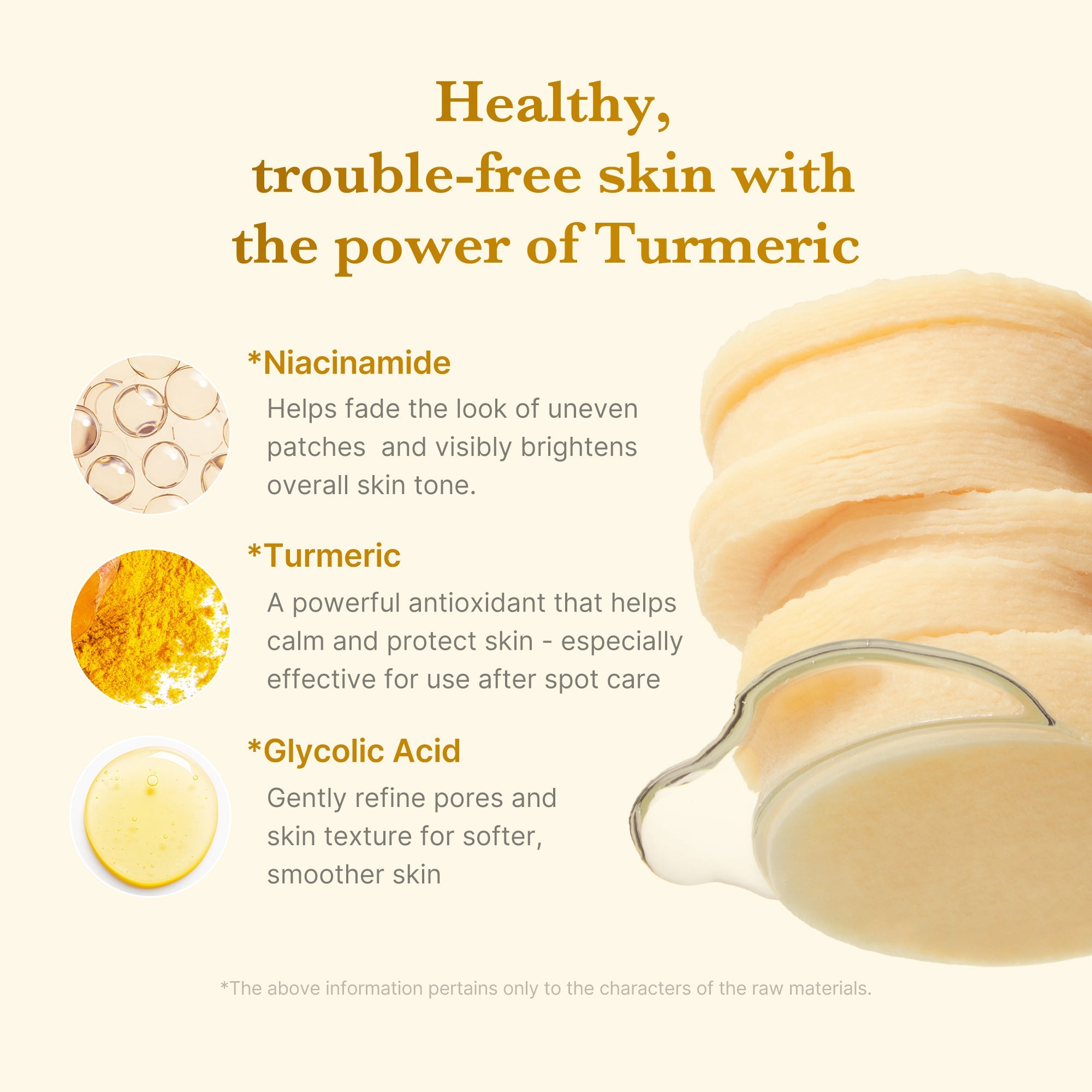 Kojic Acid Tumeric Toner Pad T7