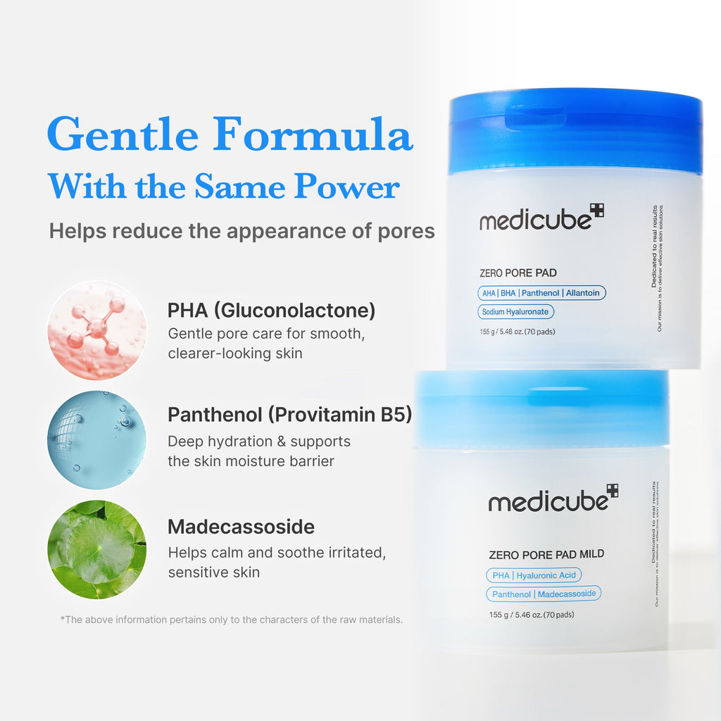 Zero Pore Madecassoside Pads (Mild) B3