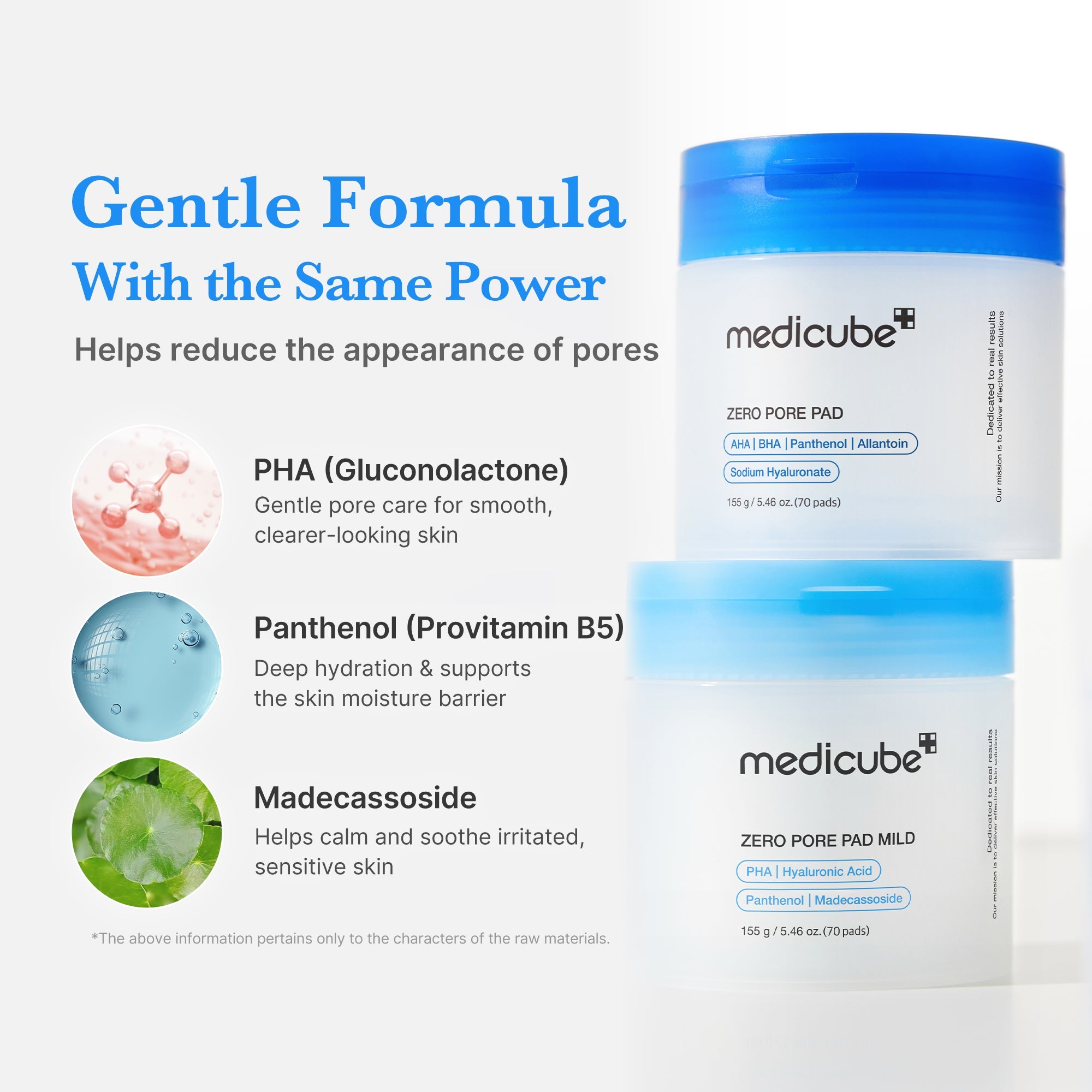 Zero Pore Madecassoside Pads (Mild) B3