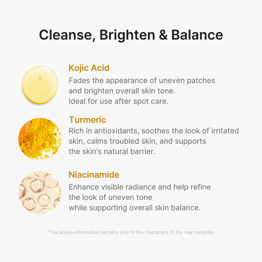 Kojic Acid Turmeric Vita Capsule Foam Cleanser X5