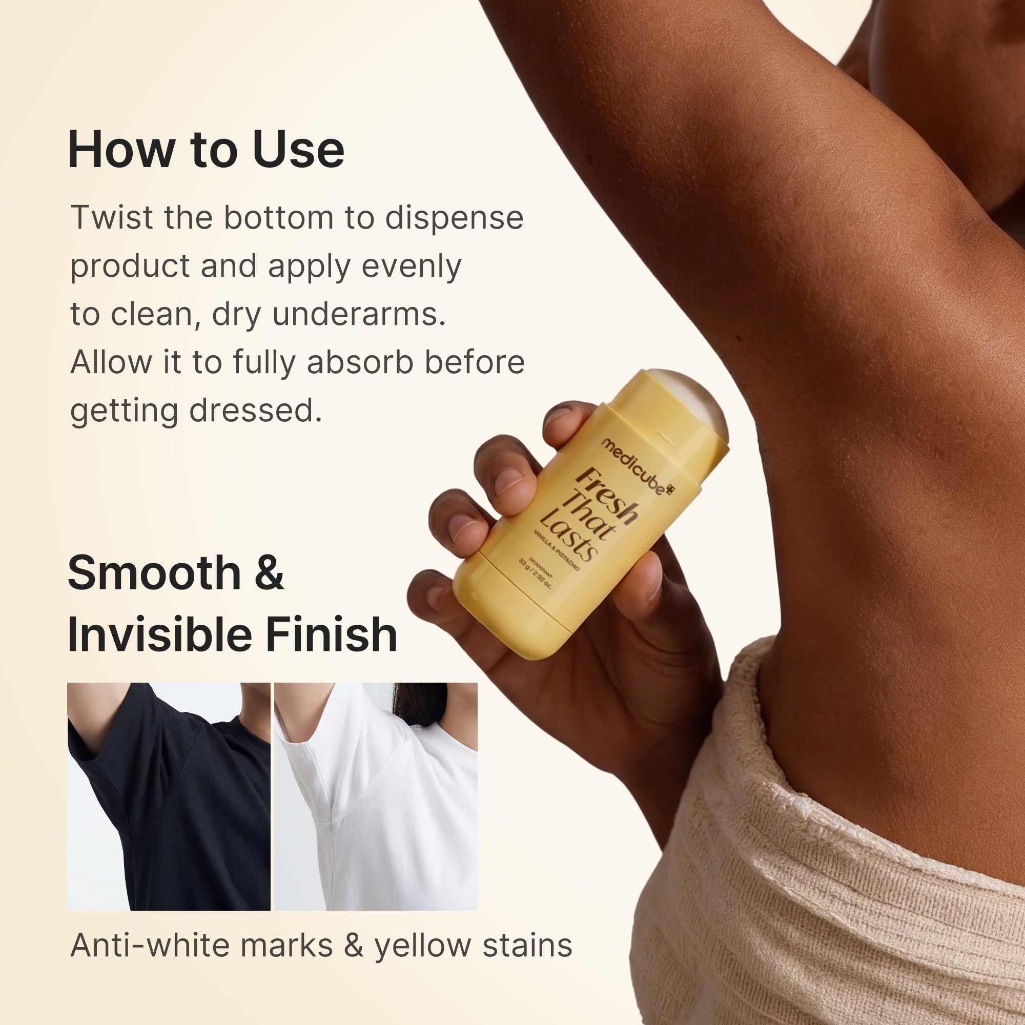 Kojic Acid Brightening Deodorant (Vanilla & Pistachio) X4