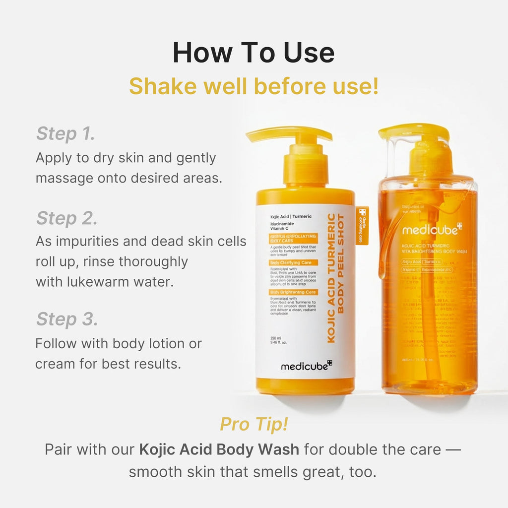 Kojic Acid Turmeric Body Peel Shot J0