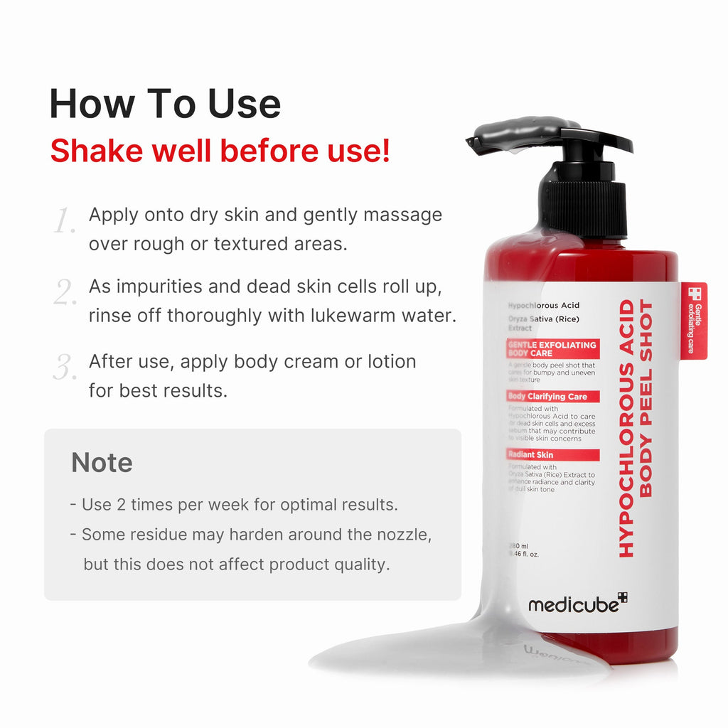 Hypochlorous Acid Rice Body Peel Shot C4