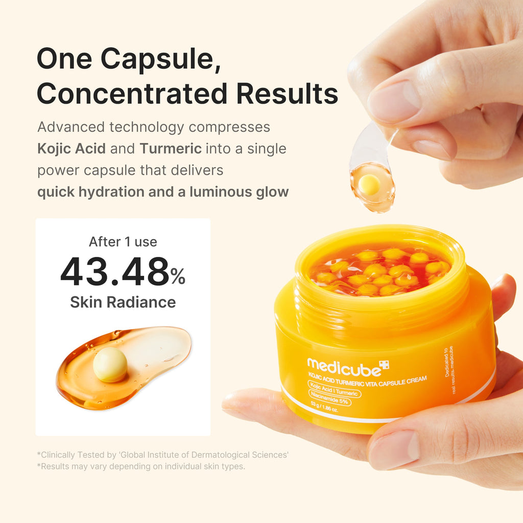 Kojic Acid Turmeric Vita Capsule Cream X9