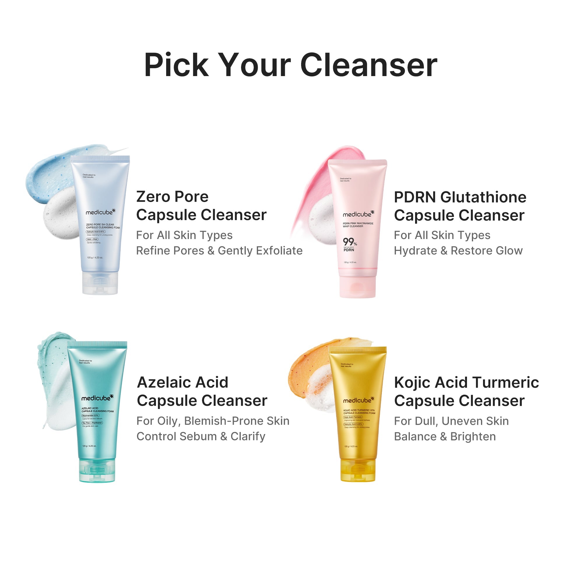 Kojic Acid Turmeric Vita Capsule Foam Cleanser X5
