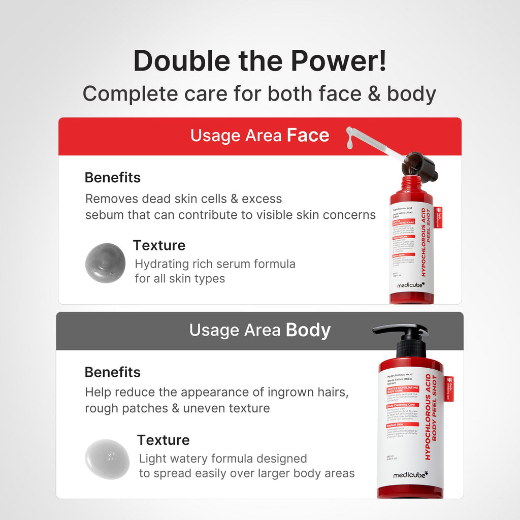 Hypochlorous Acid Rice Body Peel Shot C4