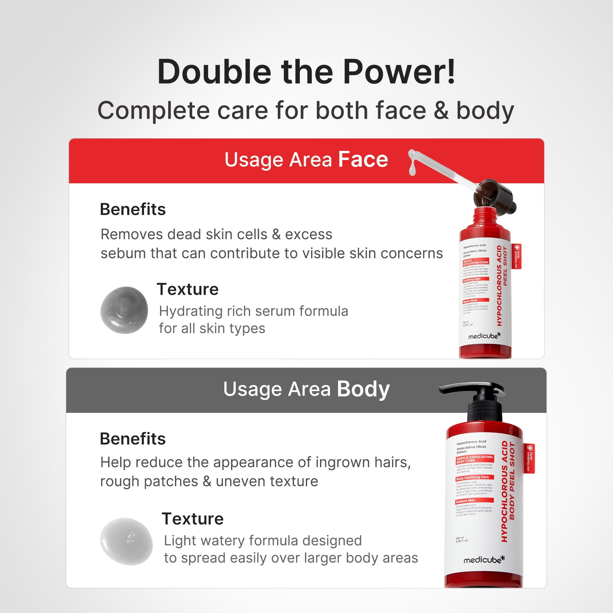 Hypochlorous Acid Rice Body Peel Shot C4