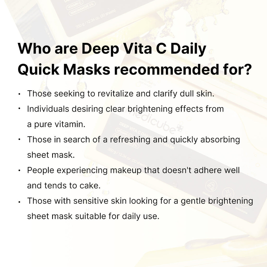 Deep Vita C Daily Quick Masks S7