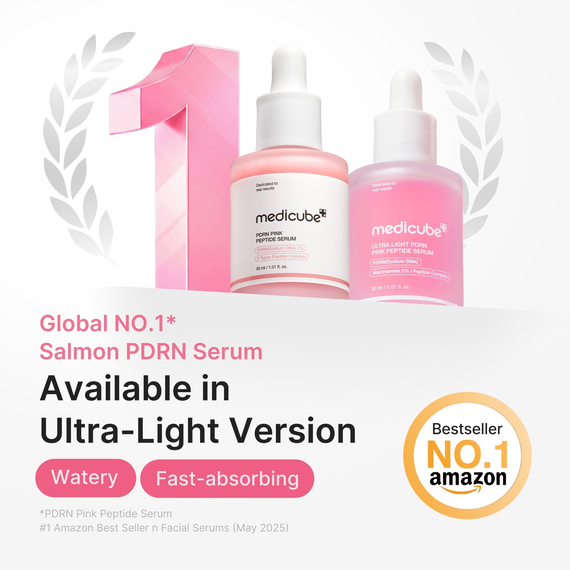 Ultra Light PDRN Pink Peptide Serum U9