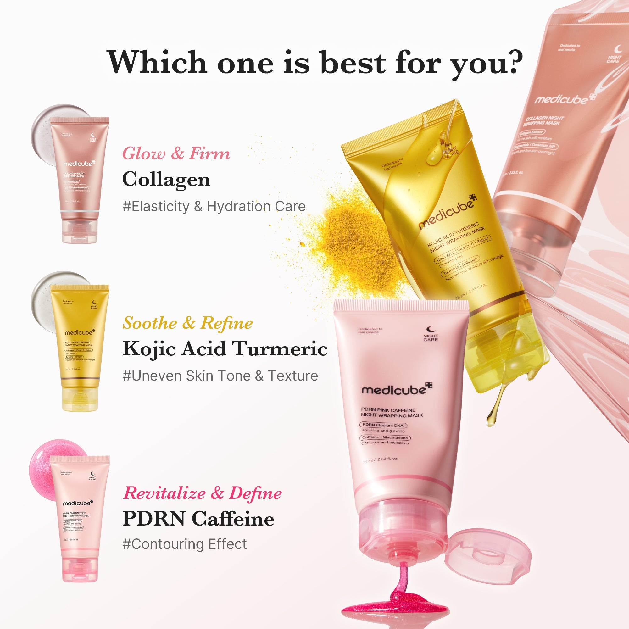 PDRN Pink Caffeine Overnight Wrapping Mask H7