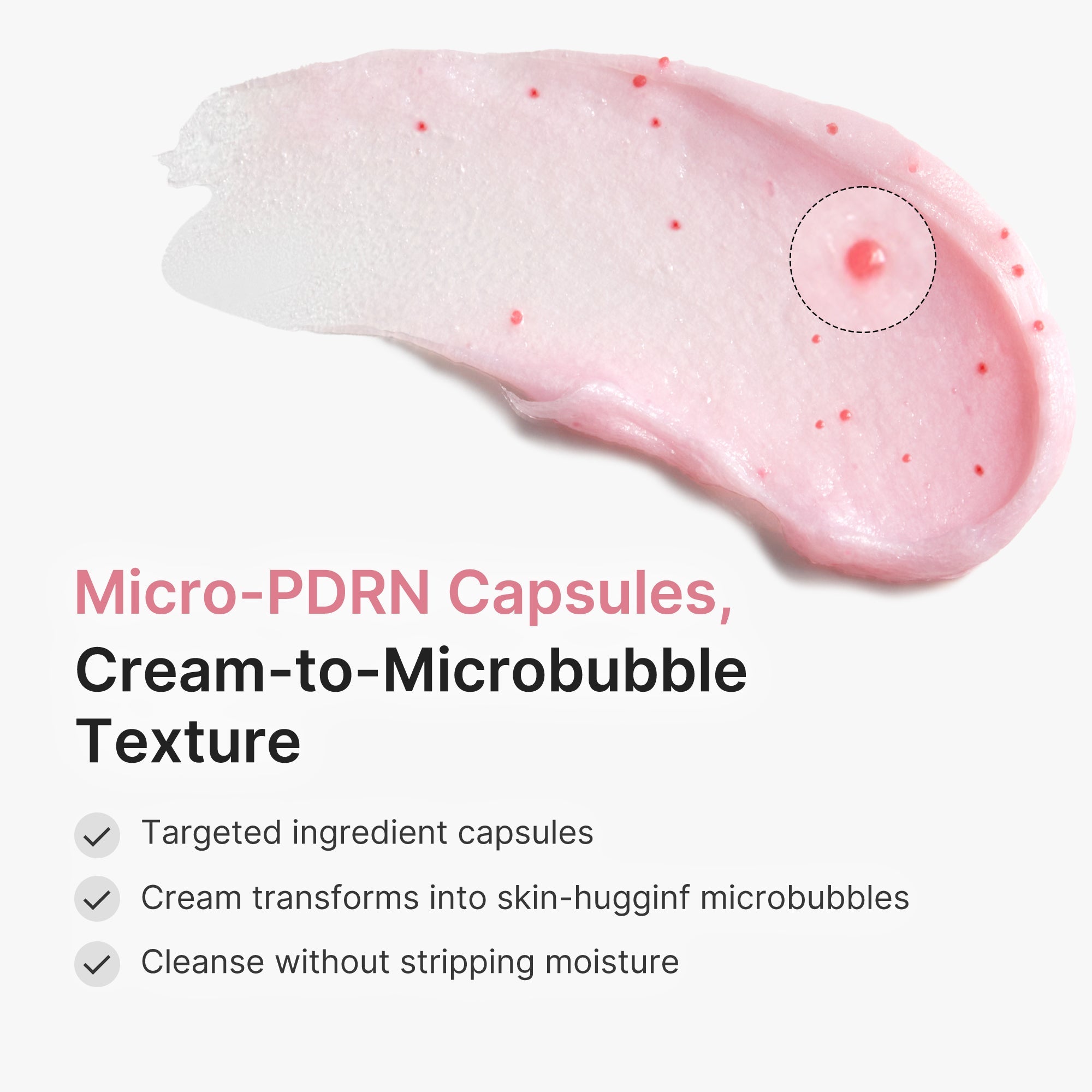 PDRN Pink Glutathione Capsule Foam Cleanser X3