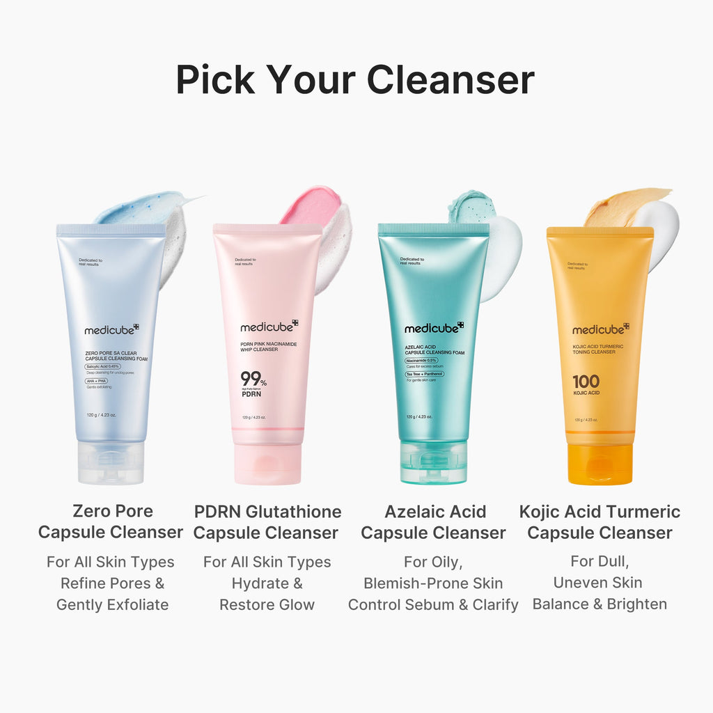 PDRN Pink Glutathione Capsule Foam Cleanser X3